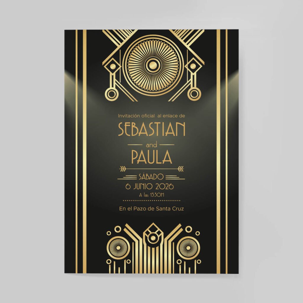 Invitaciones de boda personal y acabados premium
