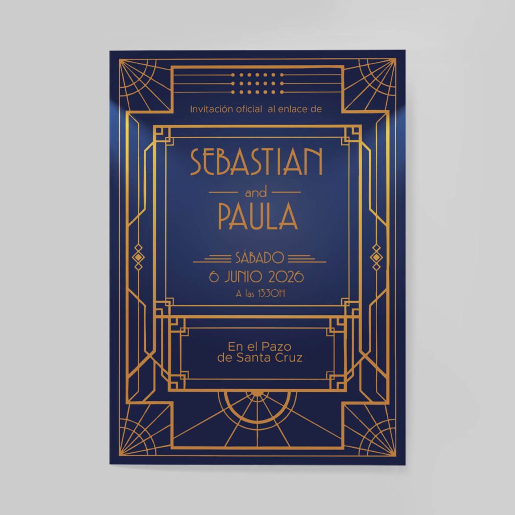 Invitaciones de boda personal y acabados premium