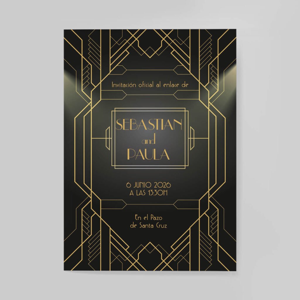 Invitaciones de boda personal y acabados premium