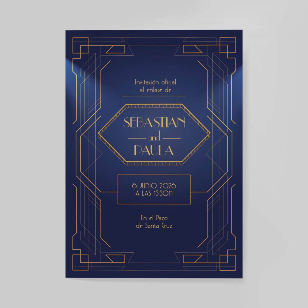 Invitaciones de boda personal y acabados premium