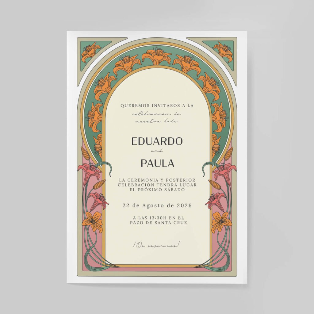 Invitaciones de boda personal y acabados premium