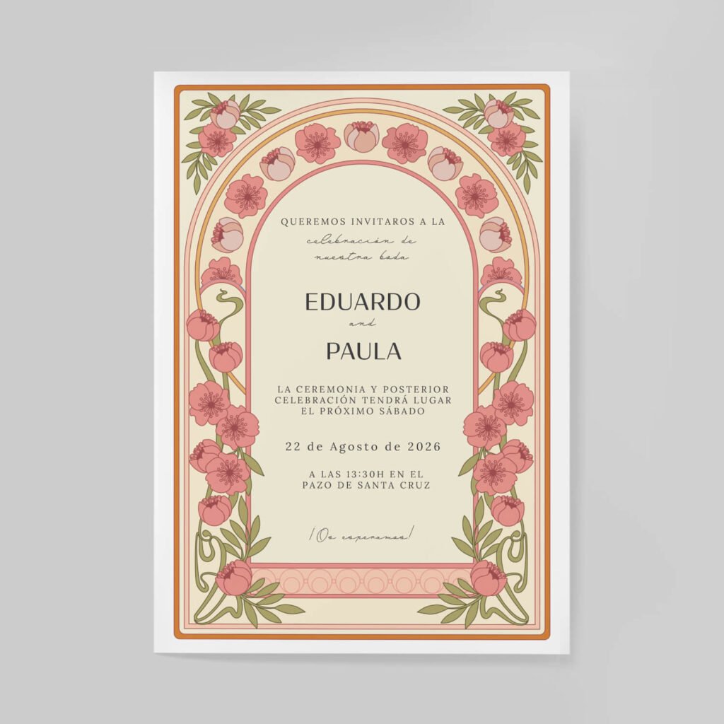 Invitaciones de boda personal y acabados premium