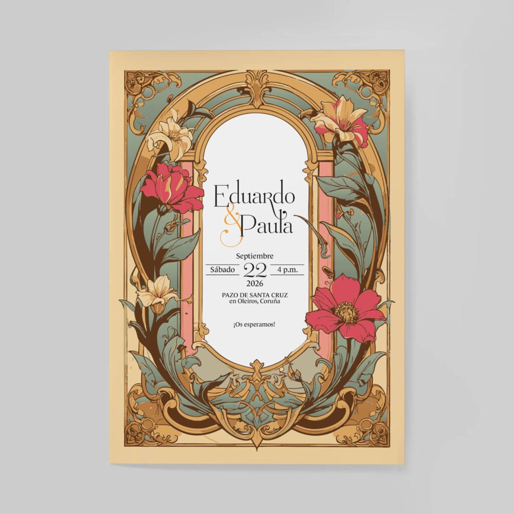 Invitaciones de boda personal y acabados premium