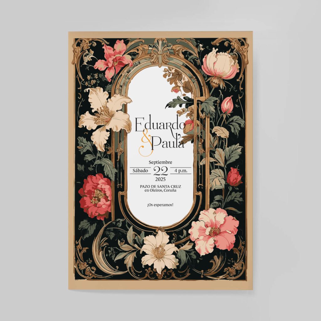 Invitaciones de boda personal y acabados premium