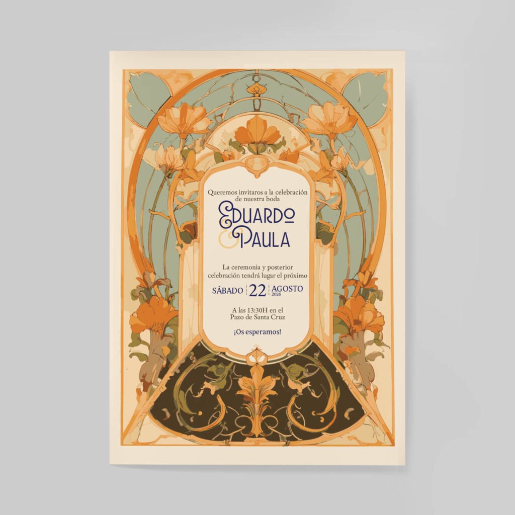 Invitaciones de boda personal y acabados premium