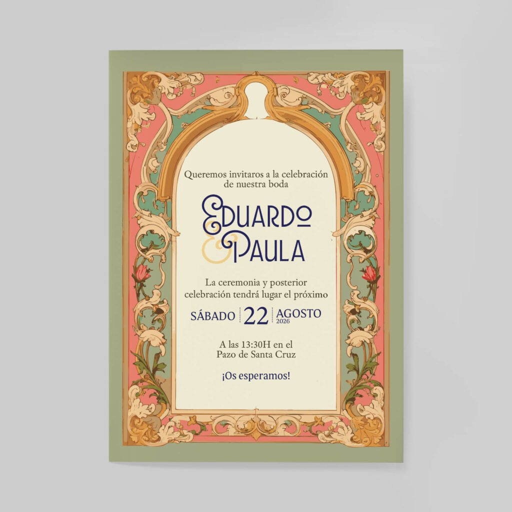 Invitaciones de boda personal y acabados premium