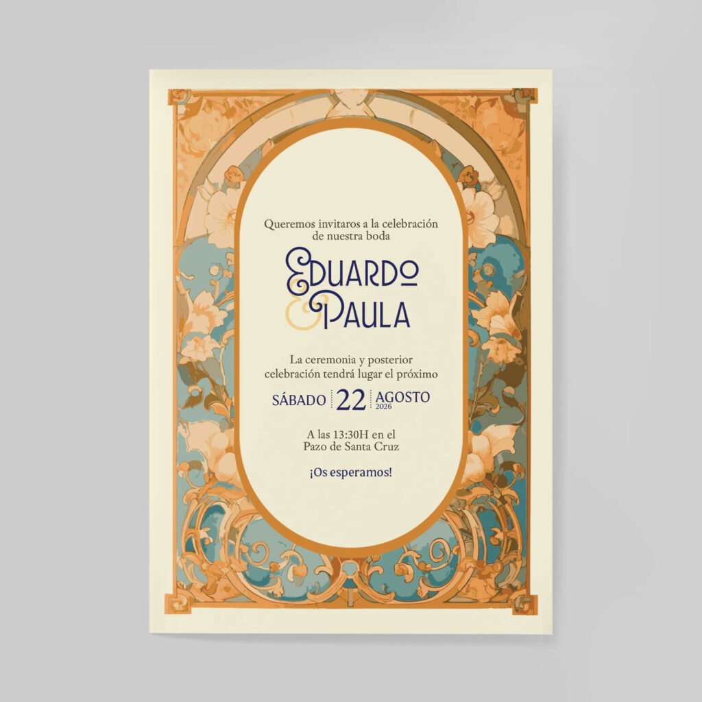 Invitaciones de boda personal y acabados premium