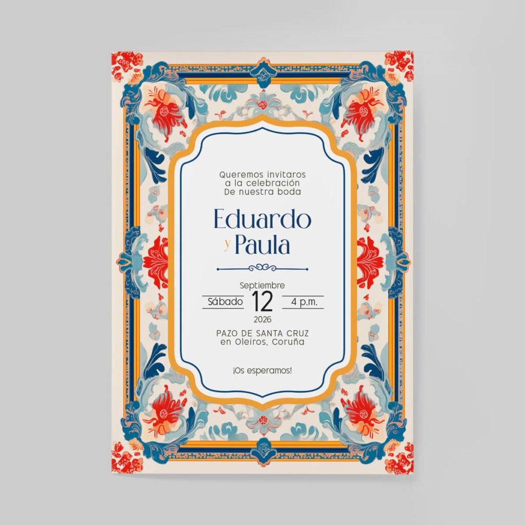 Invitaciones de boda personal y acabados premium