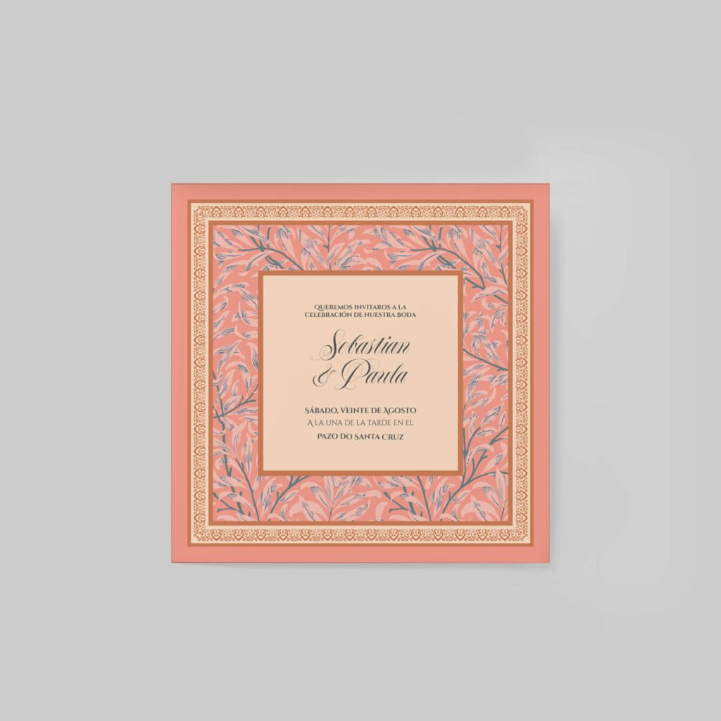 Invitaciones de boda personal y acabados premium