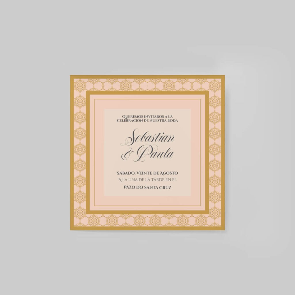 Invitaciones de boda personal y acabados premium