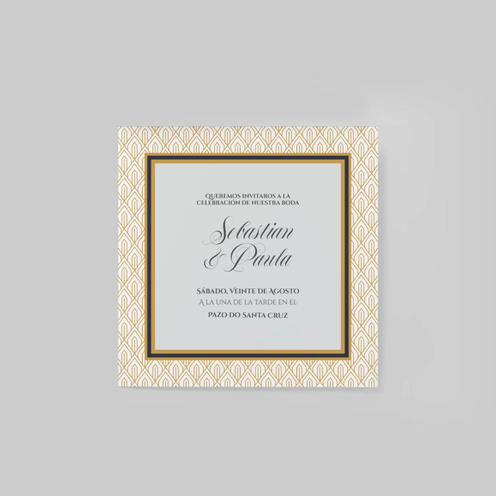 Invitaciones de boda personal y acabados premium