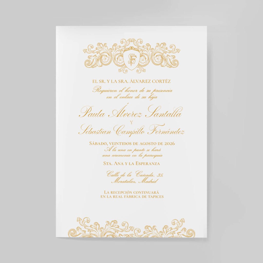 Invitaciones de boda personal y acabados premium