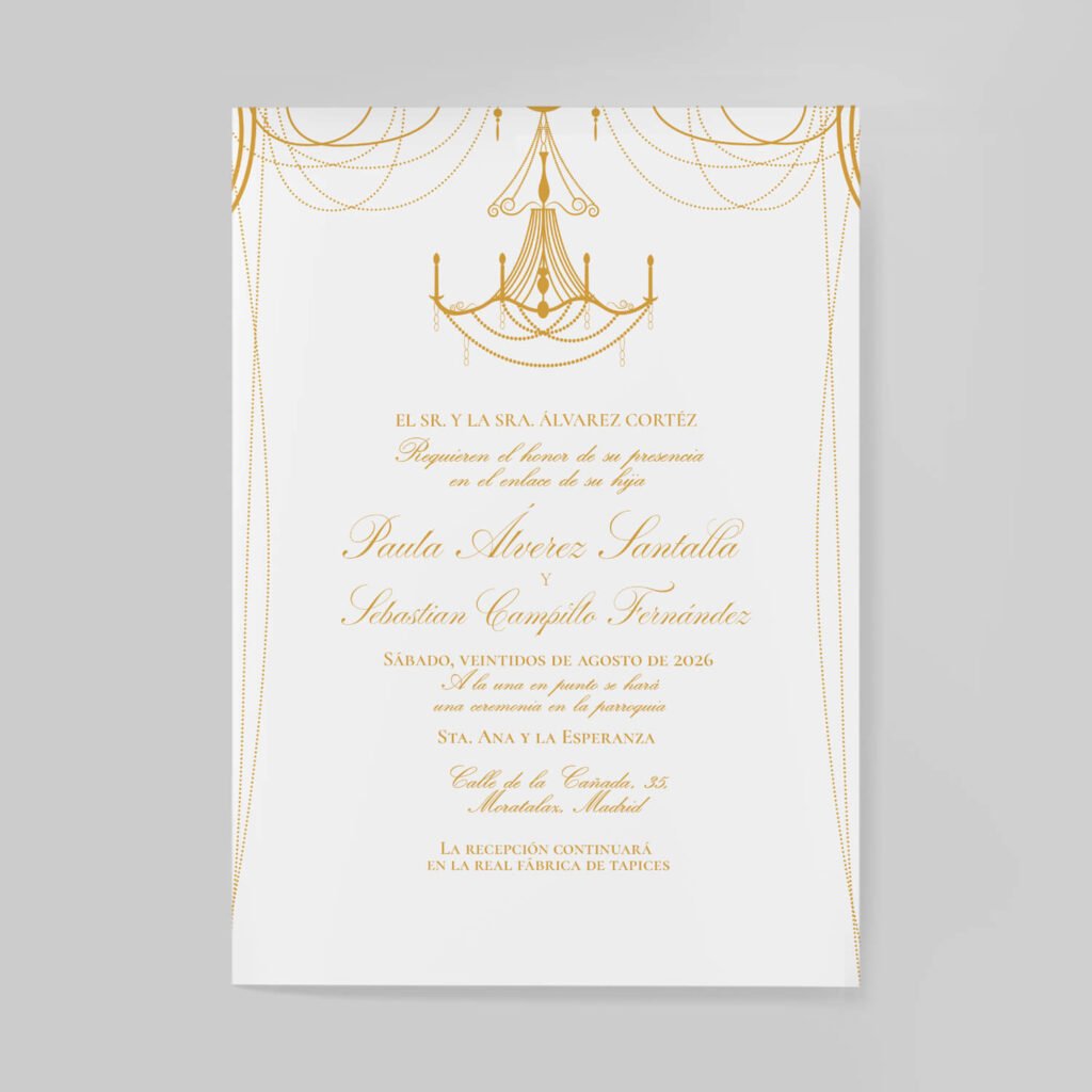 Invitaciones de boda personal y acabados premium