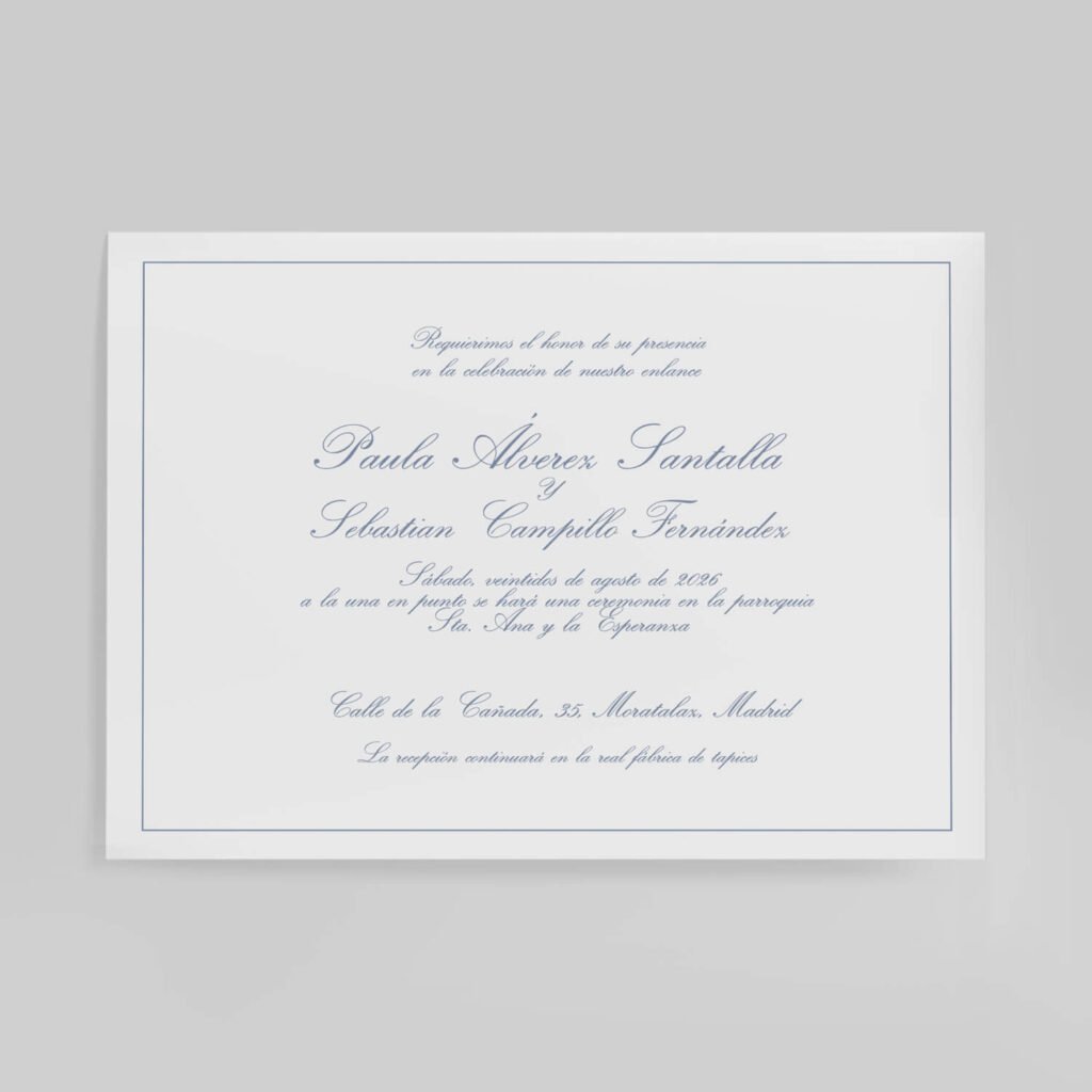 Invitaciones de boda personal y acabados premium