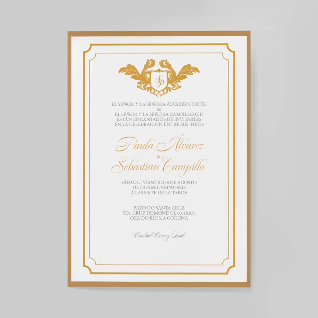 Invitaciones de boda personal y acabados premium