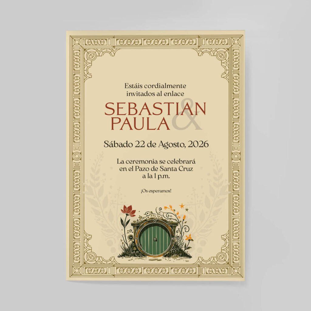 Invitaciones de boda personal y acabados premium
