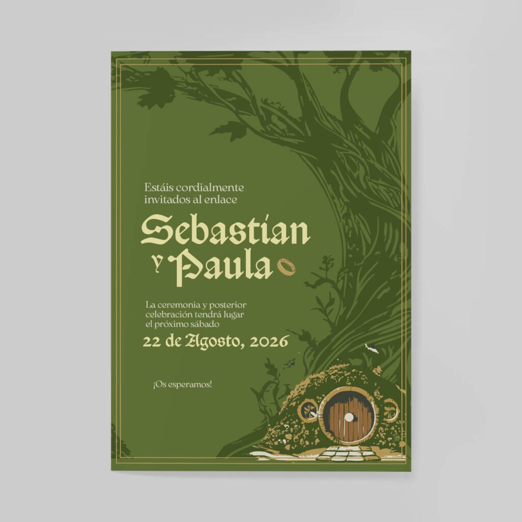 Invitaciones de boda personal y acabados premium