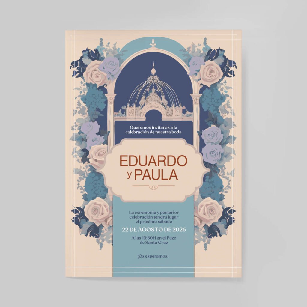 Invitaciones de boda personalizadas con diseño artesanal y acabados premium