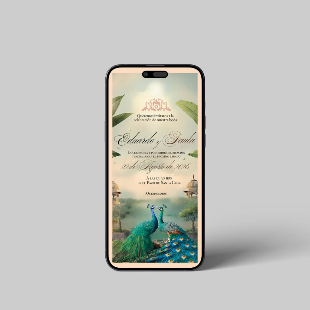 Invitaciones de boda personalizadas con diseño artesanal y acabados premium