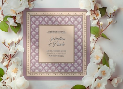 Invitaciones de boda personalizadas con diseño artesanal y acabados premium