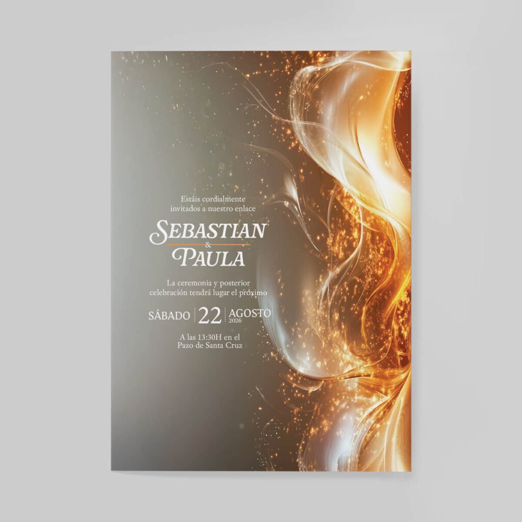 Invitaciones de boda personalizadas con diseño artesanal y acabados premium
