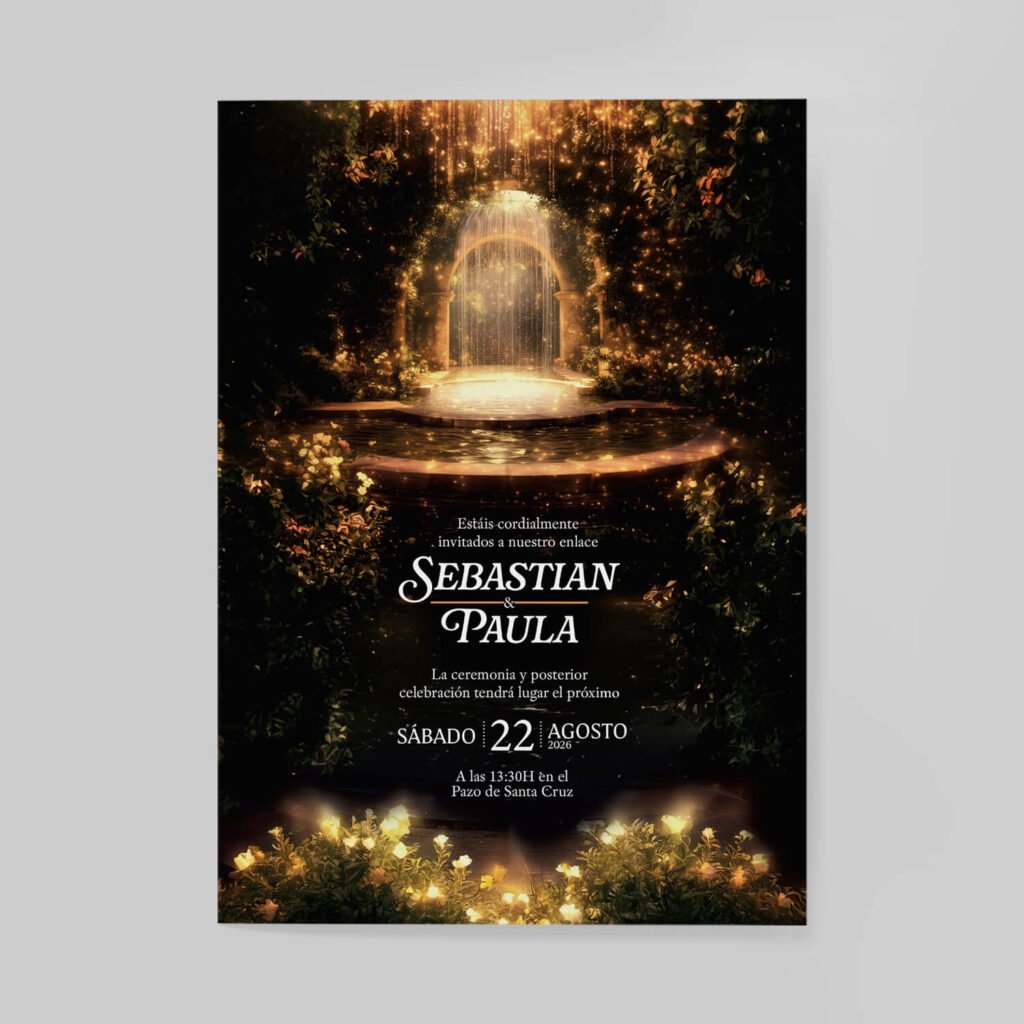 Invitaciones de boda personalizadas con diseño artesanal y acabados premium