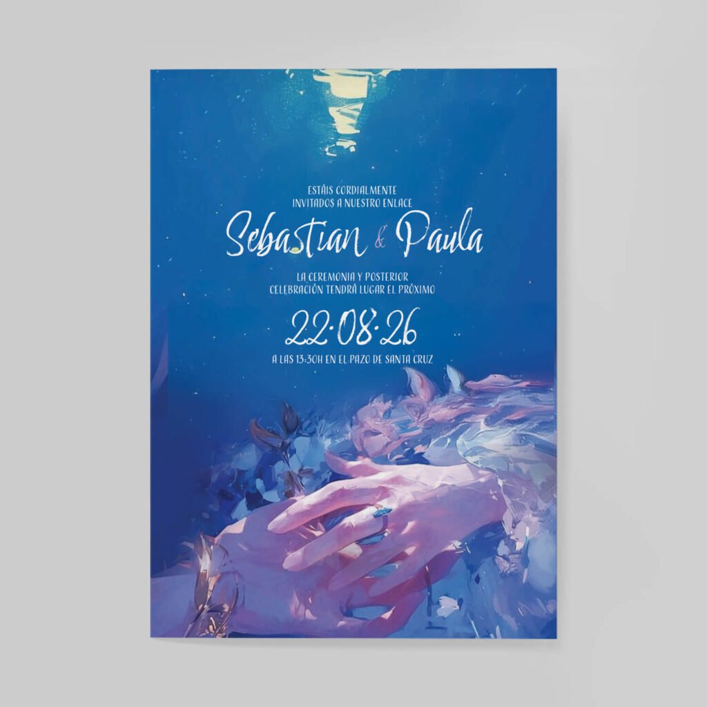 Invitaciones de boda personalizadas con diseño artesanal y acabados premium