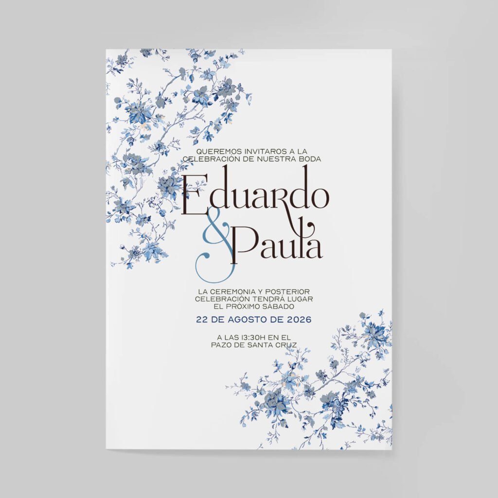Invitaciones de boda personalizadas con diseño artesanal y acabados premium