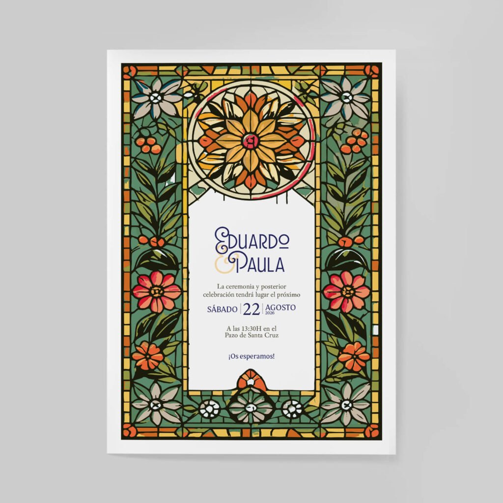 Invitaciones de boda personalizadas con diseño artesanal y acabados premium
