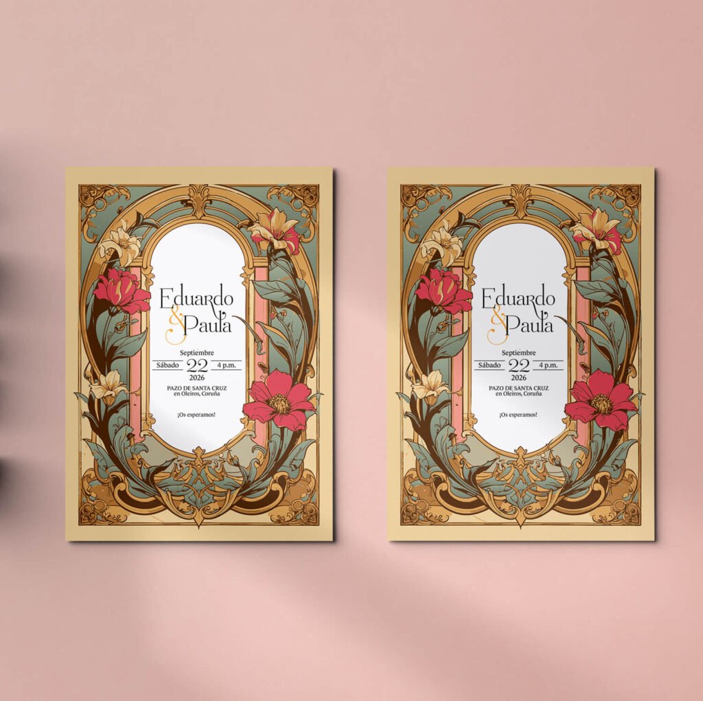 Invitaciones de boda personal y acabados premium