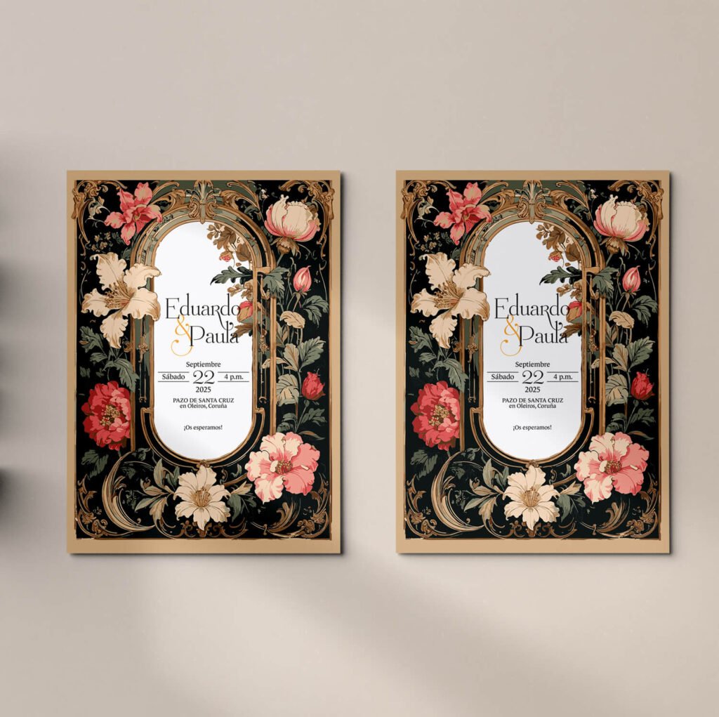 Invitaciones de boda personal y acabados premium