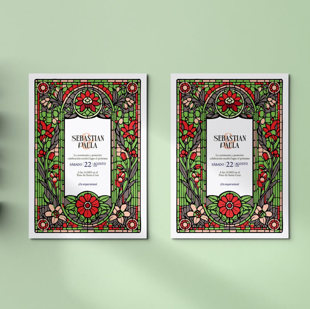 Invitaciones de boda personalizadas con diseño artesanal y acabados premium