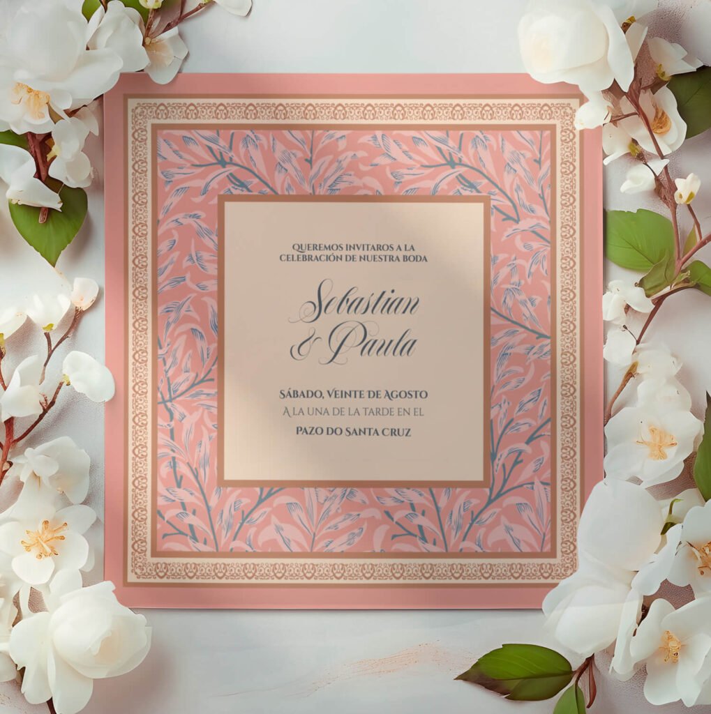 Invitaciones de boda personal y acabados premium