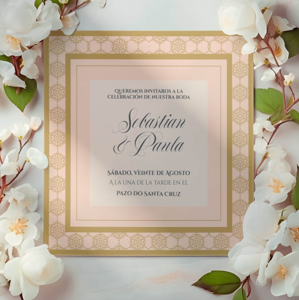 Invitaciones de boda personal y acabados premium