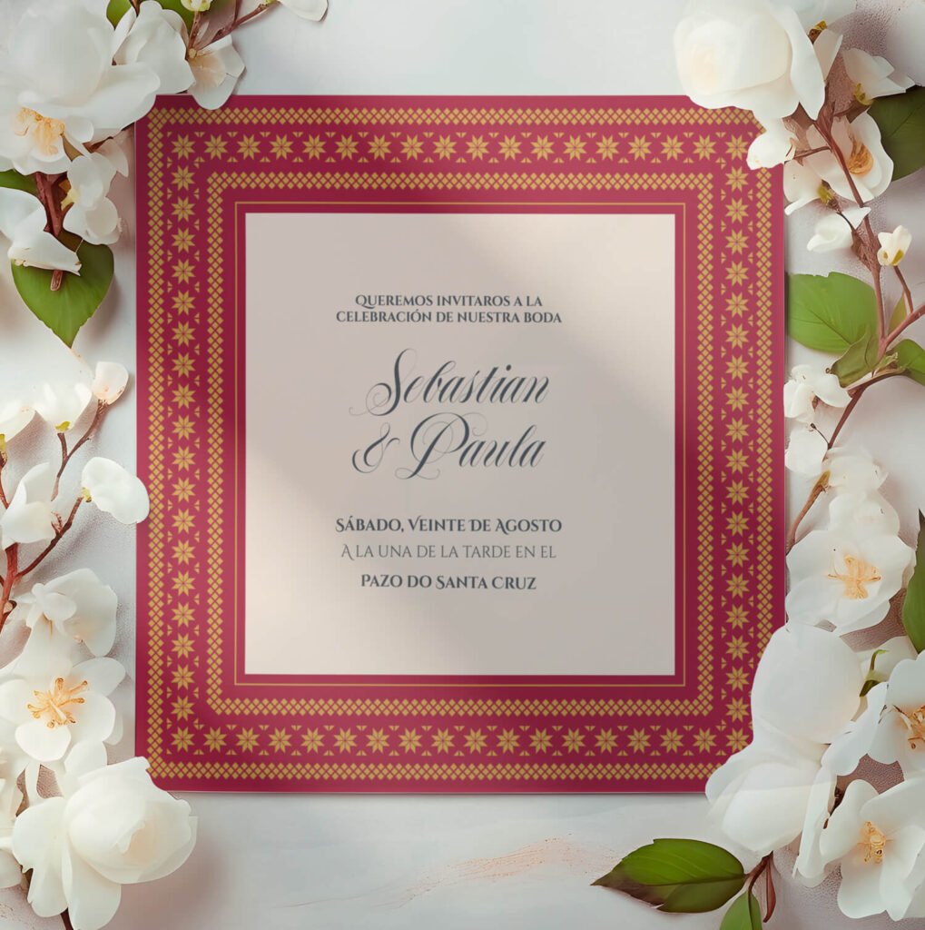 Invitaciones de boda personal y acabados premium