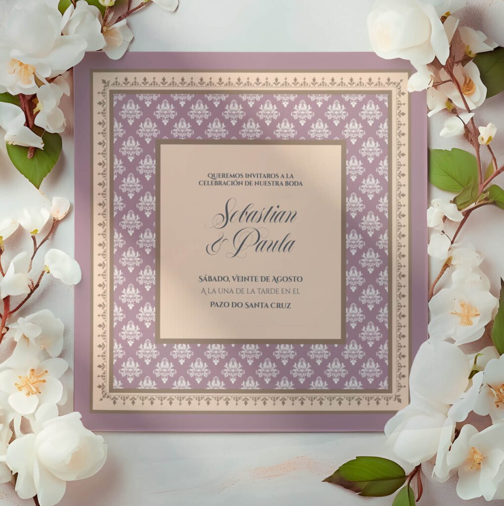 Invitaciones de boda personal y acabados premium