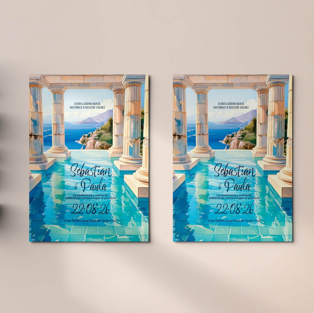 Invitaciones de boda personalizadas con diseño artesanal y acabados premium