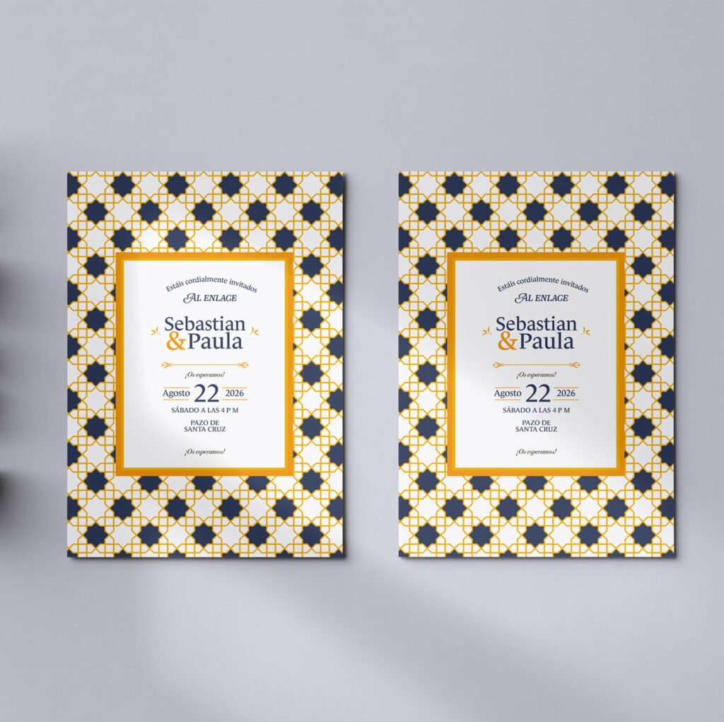Invitaciones de boda personalizadas con diseño artesanal y acabados premium