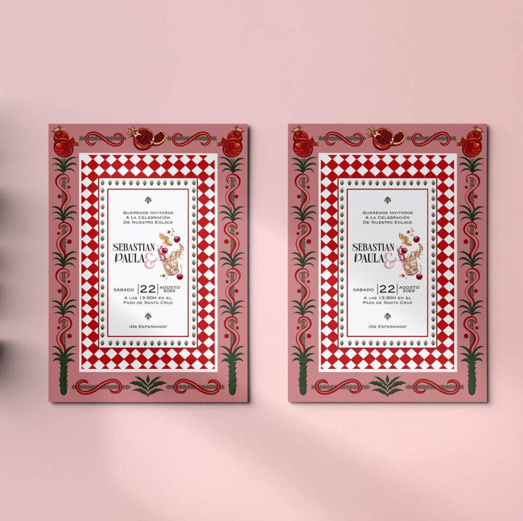 Invitaciones de boda personalizadas con diseño artesanal y acabados premium