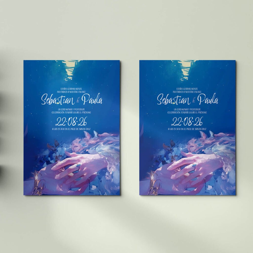 Invitaciones de boda personalizadas con diseño artesanal y acabados premium