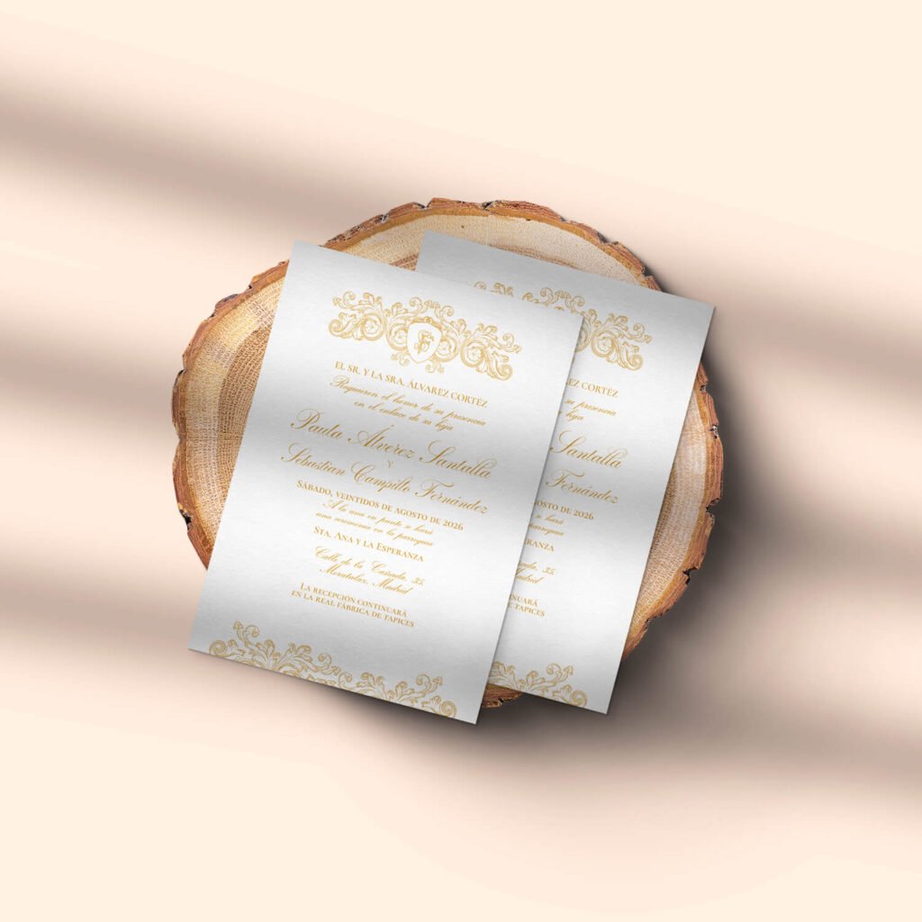 Invitaciones de boda personal y acabados premium