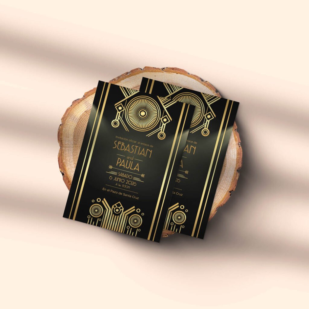 Invitaciones de boda personal y acabados premium