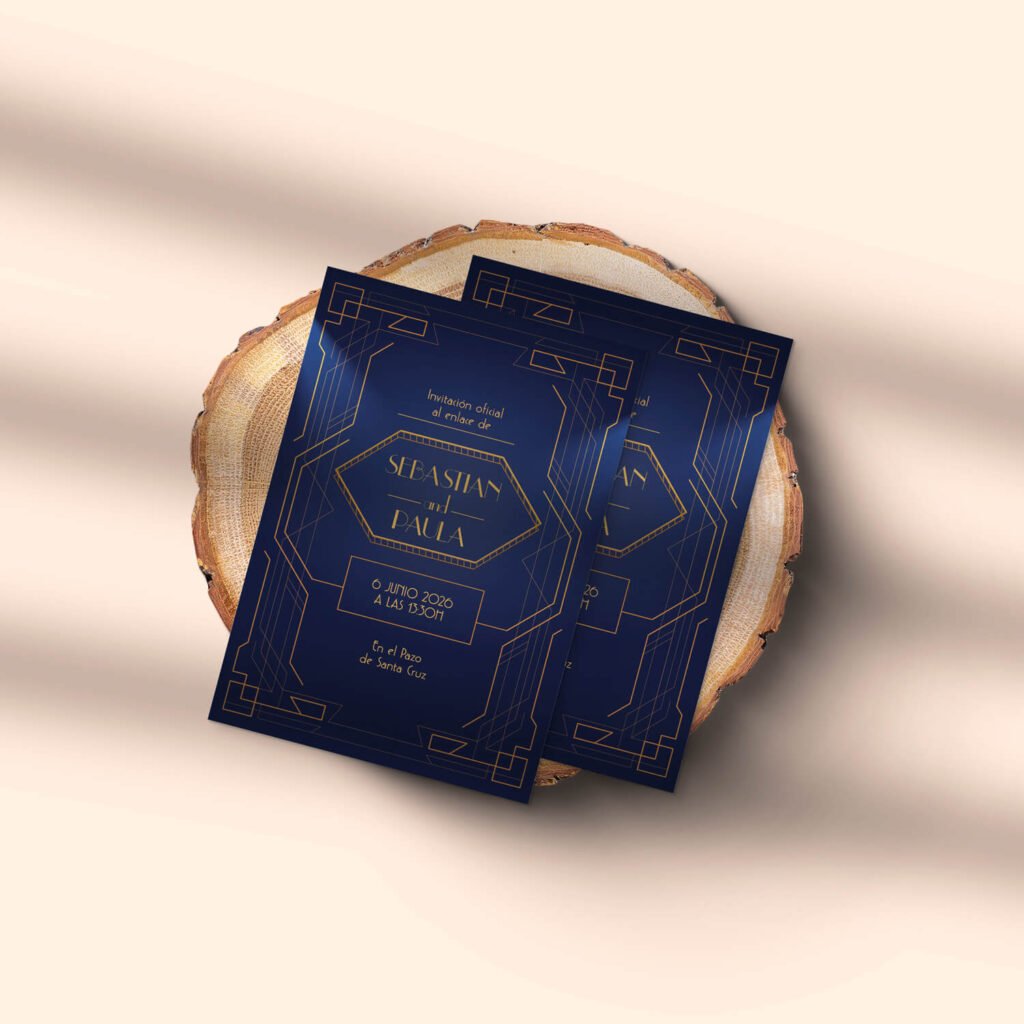 Invitaciones de boda personal y acabados premium