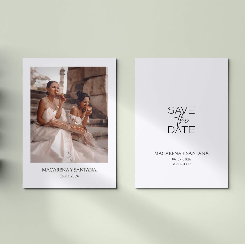 Invitaciones de boda personalizadas con diseño artesanal y acabados premium