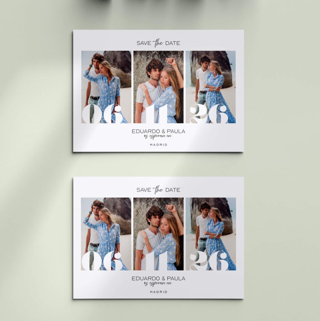 Invitaciones de boda personalizadas con diseño artesanal y acabados premium