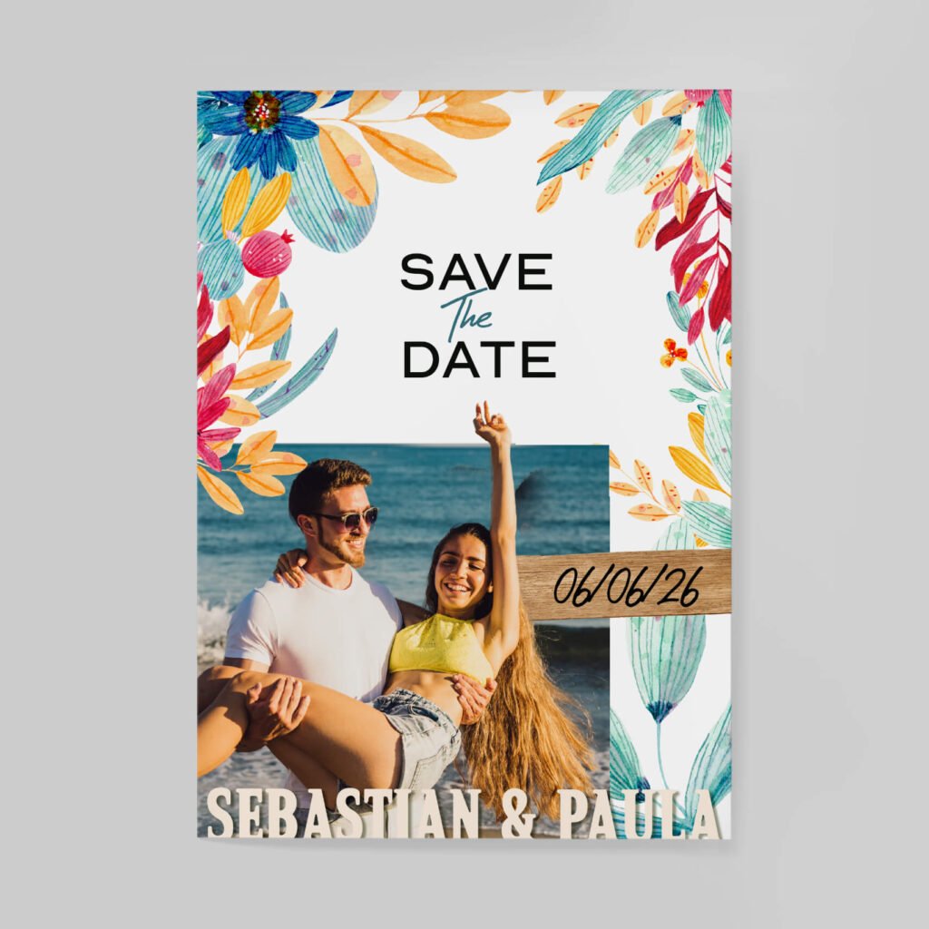 Invitaciones de boda personalizadas con diseño artesanal y acabados premium