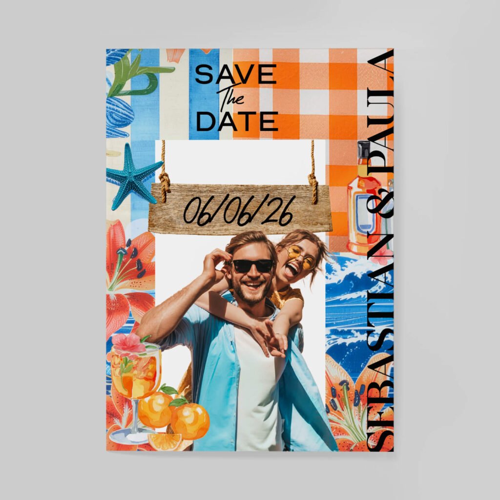 Invitaciones de boda personalizadas con diseño artesanal y acabados premium