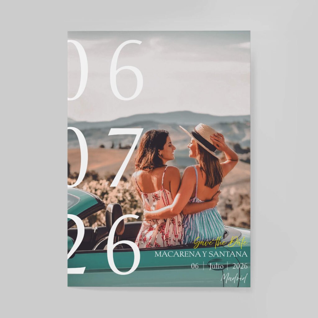 Invitaciones de boda personalizadas con diseño artesanal y acabados premium