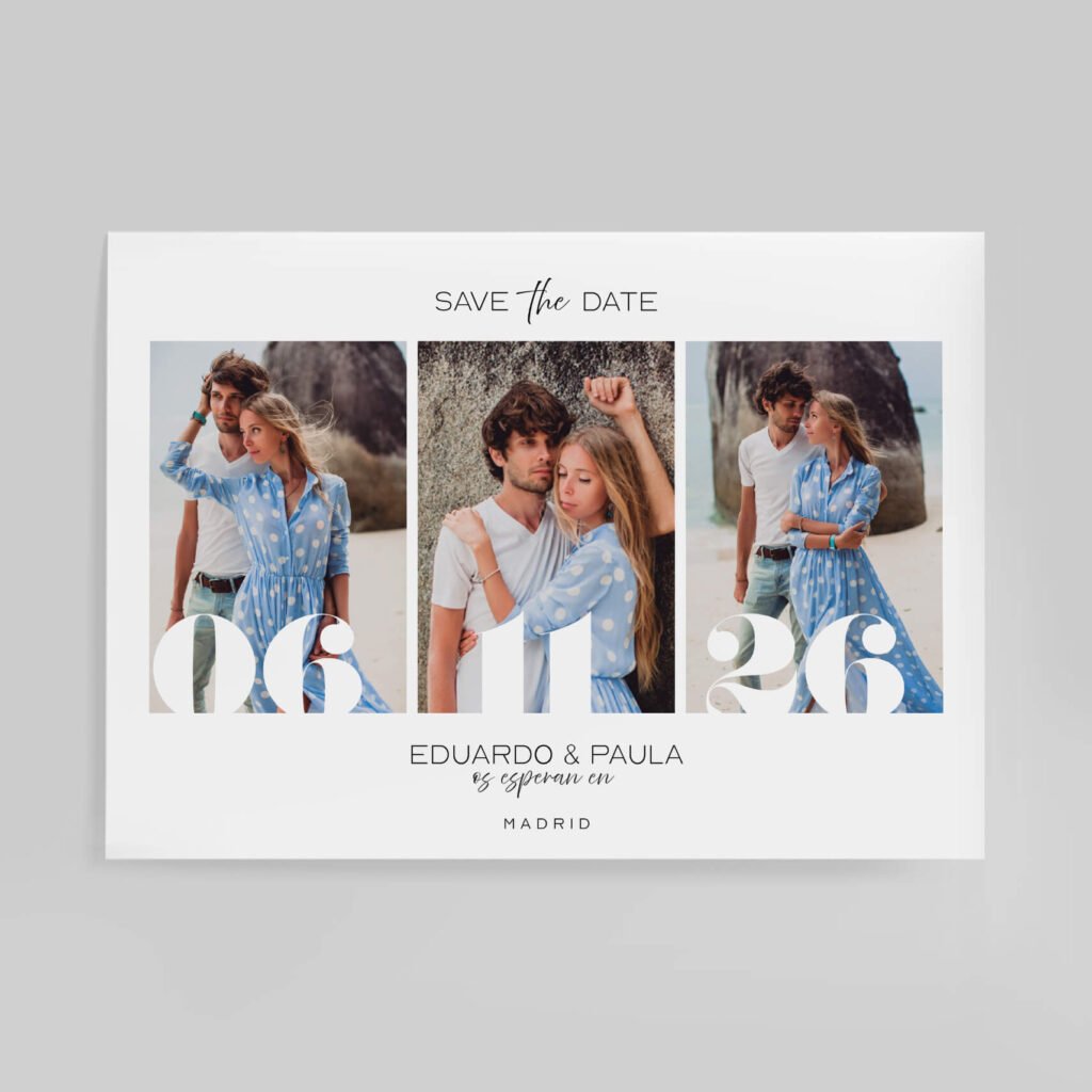 Invitaciones de boda personalizadas con diseño artesanal y acabados premium