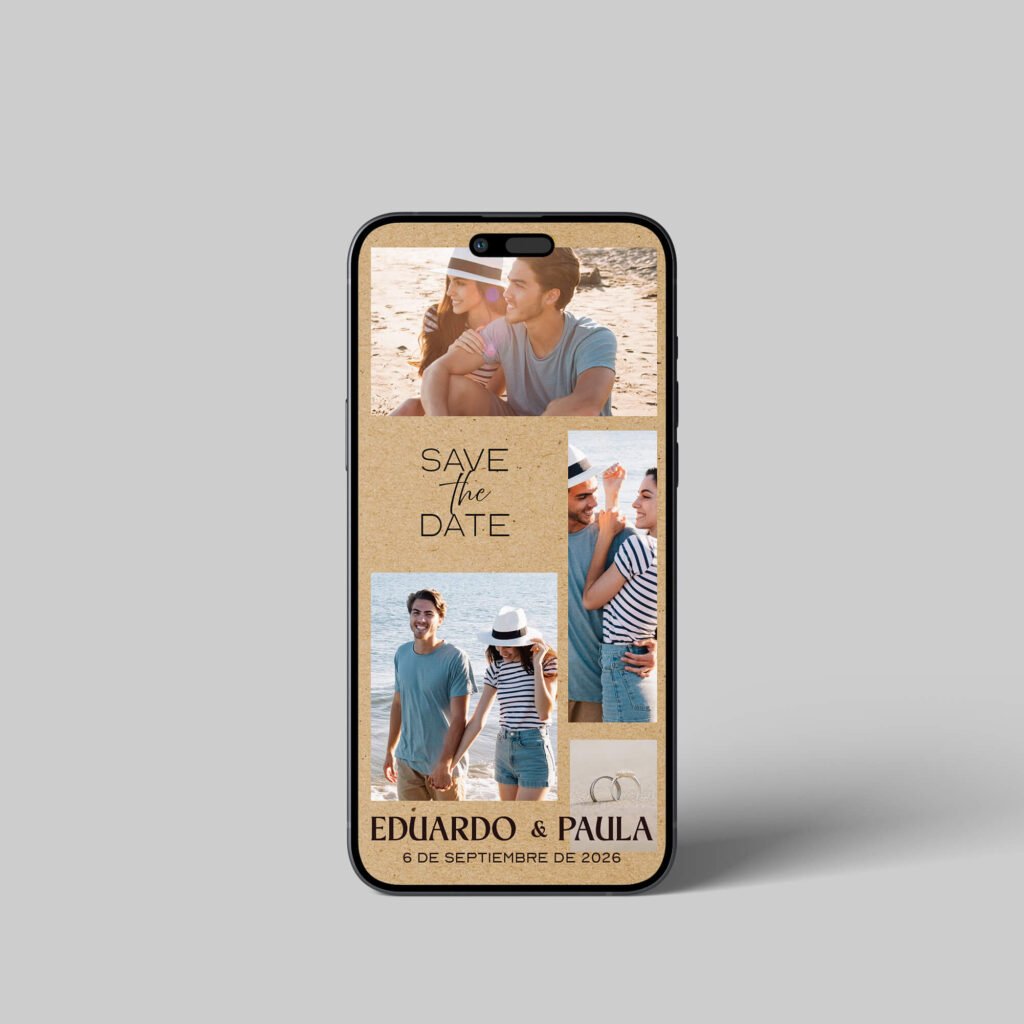 Invitaciones de boda personalizadas con diseño artesanal y acabados premium